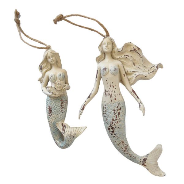 Two mermaids on a string.