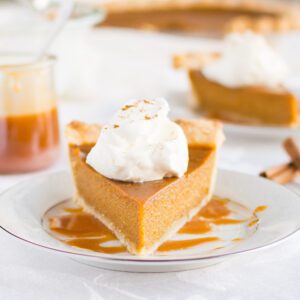 salted caramel pumpkin pie