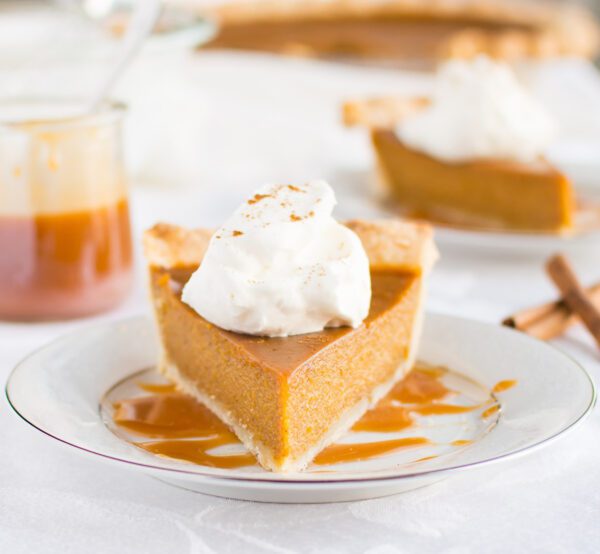 salted caramel pumpkin pie