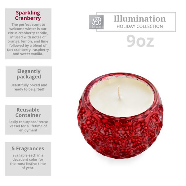 Introducing our dazzling holiday collection featuring the 9oz-Pink Champagne-Rose Gold Mercury Glass Candle. This stunning piece will add a touch of sparkle and elegance to your festive decor. Illuminate your home with its enchanting glow, creating