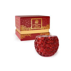 A Crimson Sparkling Cranberry candle vessel