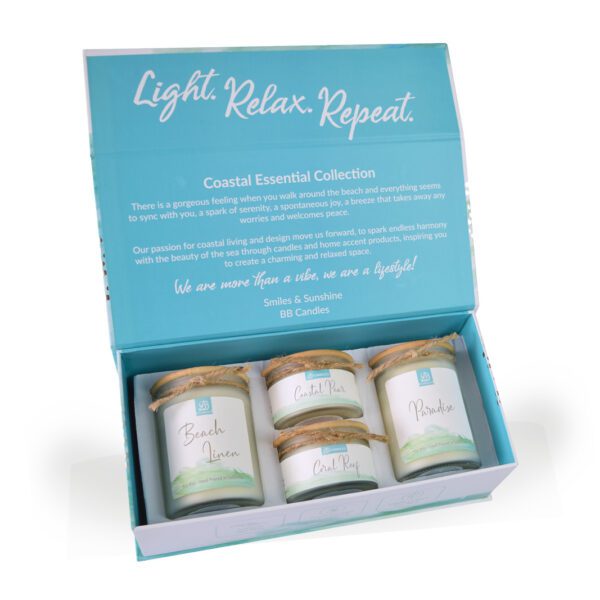 most favorite gift set fill with fresh, clean and crisp candle fragrances