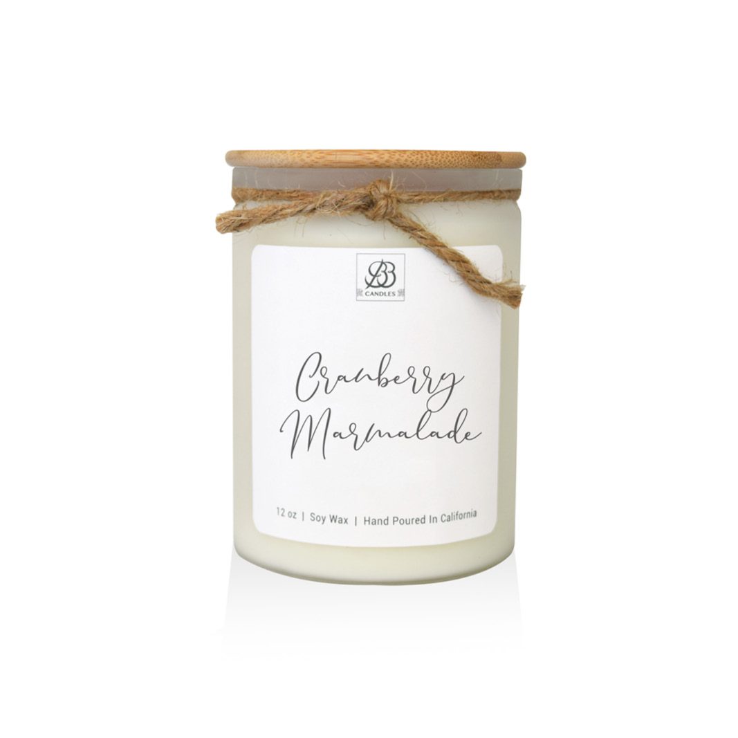 cranberry marmalade candle