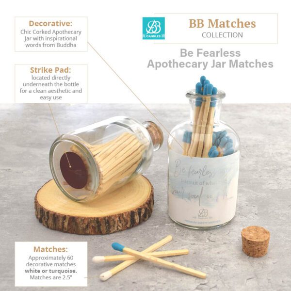 Bb matches - apothecary jar matches.