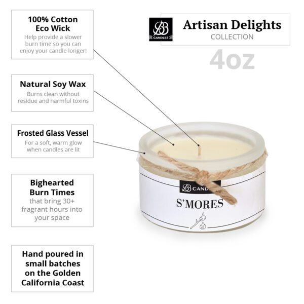 Artisan delights smooves soy candle.